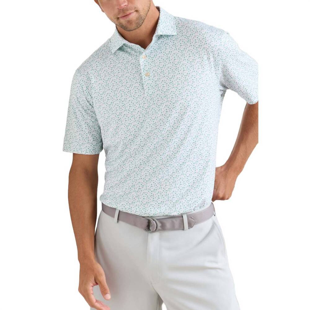 NEW PETER MILLAR cheers performance jersey polo in white